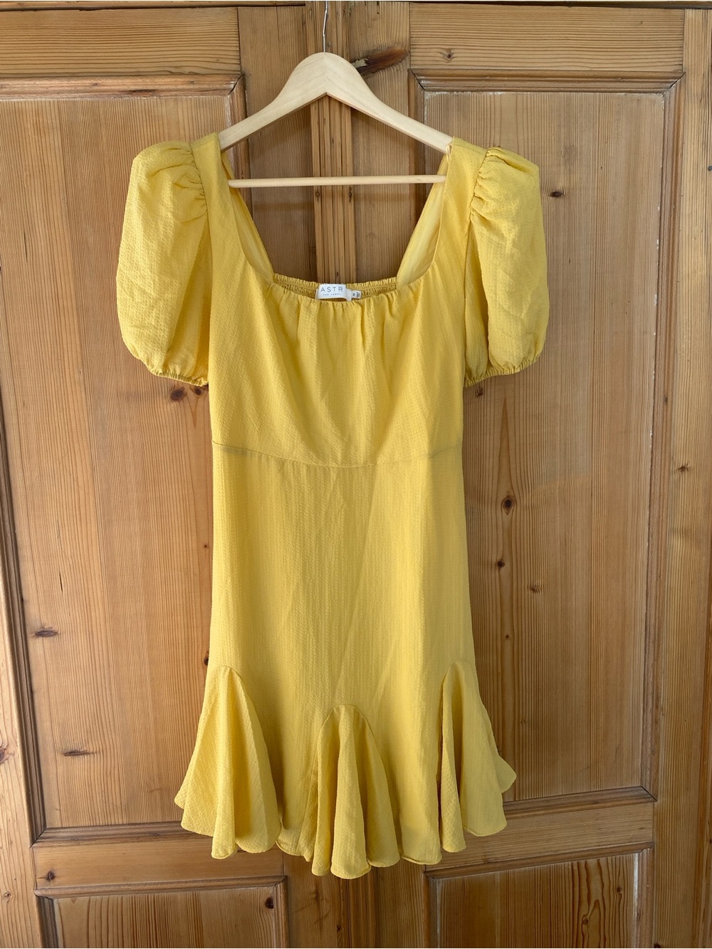 ASTR The Label Sunny Yellow Mini Dress | Women's Summer Dress | New Without Tags